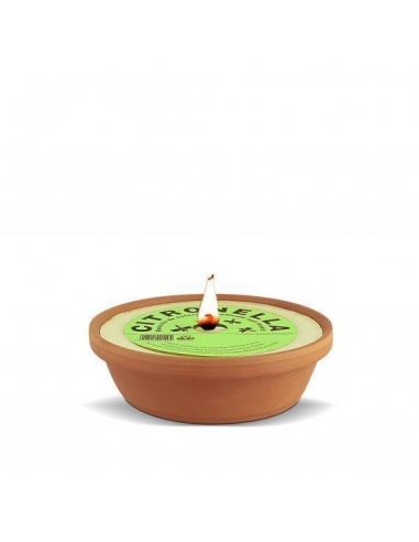 CANDELA CITRONELLA | vaso terracotta