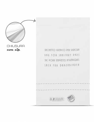 SACCHETTO IGIENICO zip | NEUTRO ecofriendly
