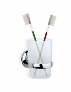 PORTABICCHIERE | cromo e vetro