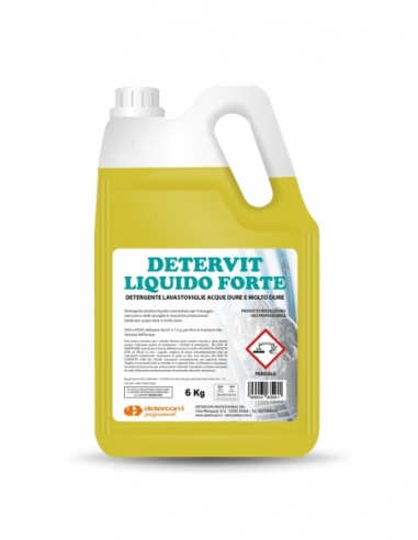 DETERGENTE LAVASTOVIGLIE | acque dure tanica 6 kg "detervit"