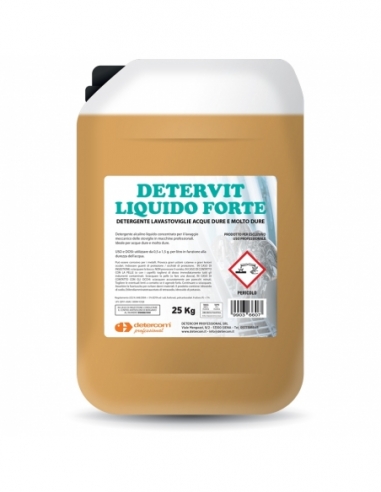 DETERGENTE LAVASTOVIGLIE | acque dure tanica 25 kg "detervit"