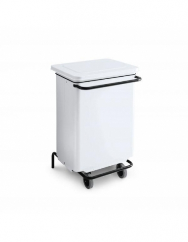 PATTUMIERA 70 LT | metallo verniciato bianco
