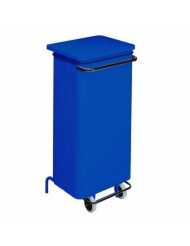 PATTUMIERA 110 LT | metallo verniciato blu