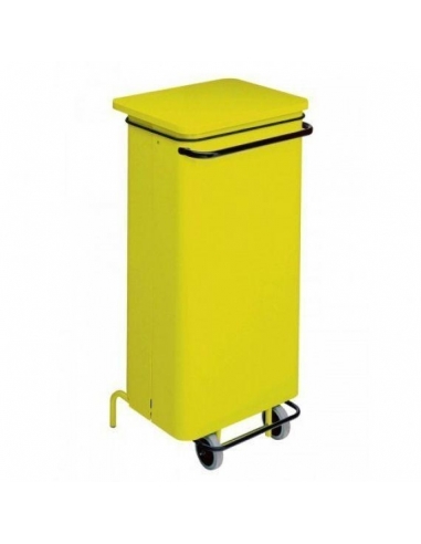 PATTUMIERA 110 LT | metallo verniciato giallo