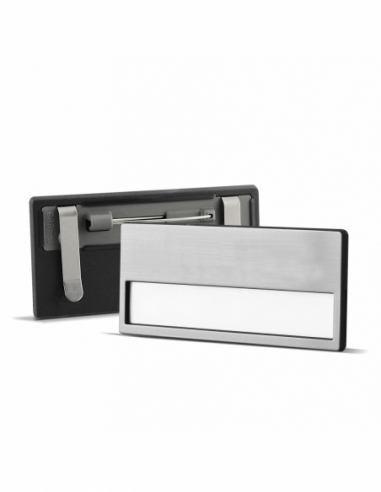 PORTANOME CON SPILLA | argento neutro
