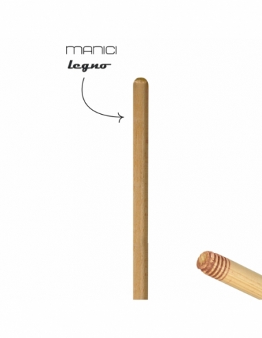 MANICO LEGNO | 150 cm con filettatura 