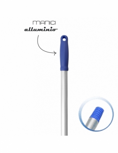 MANICO ALLUMINIO | 130 cm con filettatura 