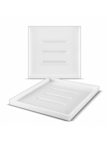 VASSOIETTO PORTASAPONE | plastica bianca