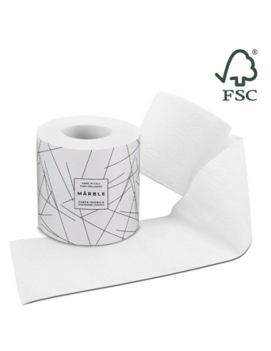 CARTA IGIENICA 2 VELI | FASCETTA MARBLE