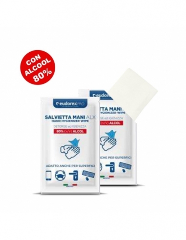 SALVIETTA MANI-SUPERFICI | con alcool 80%