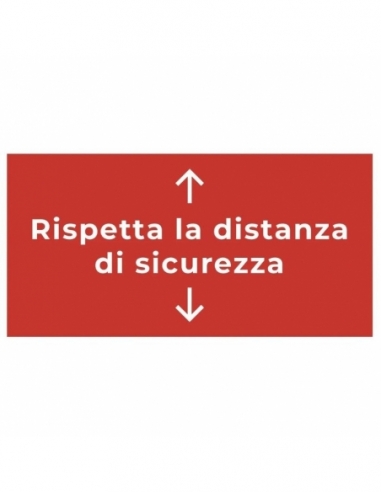 ADESIVO PAVIMENTO | rispetta la distanza