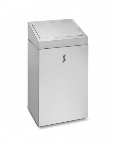 GETTACARTE LT 25 | inox satinato con coperchio