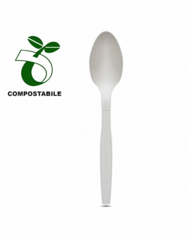 CUCCHIAIO | compostabile Mater-Bi bianco