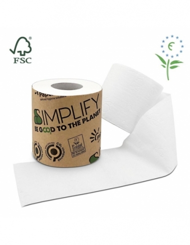 CARTA IGIENICA 2 VELI | FASCETTA SIMPLIFY ecologica