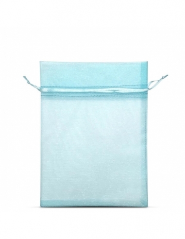 SACCHETTO ORGANZA | celeste 15x20 cm
