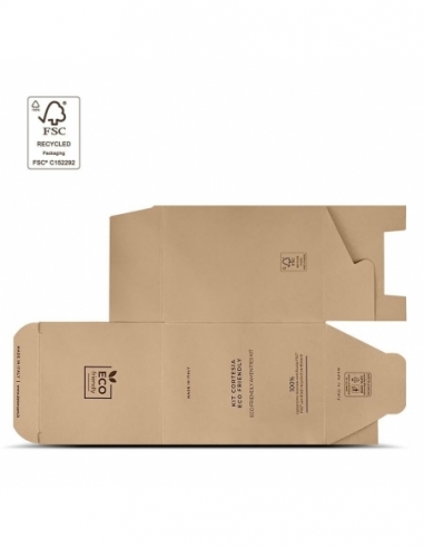 AMENITY BOX astuccio cubo ECO-FRIENDLY vuota da assemblare