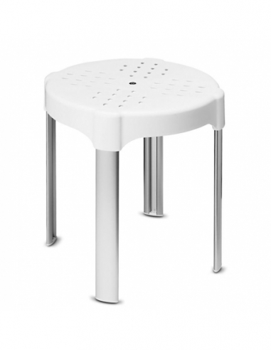 SGABELLO 4 GAMBE | plastica e alluminio