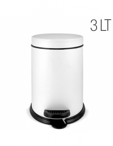 GETTACARTE BASIC LT 3 | metallo bianco a pedale 