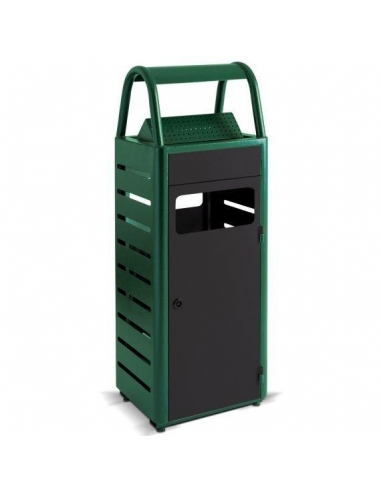 POSACENERE GETTACARTE 29 LT | verde e grigio