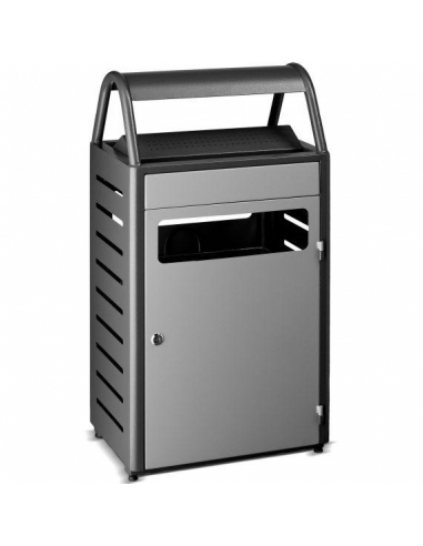 POSACENERE GETTACARTE 58 LT | grigio chiaro