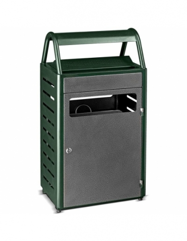POSACENERE GETTACARTE 58 LT | verde e grigio