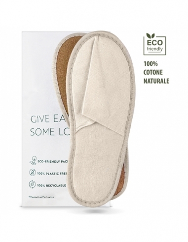 CIABATTA COTONE CHIUSA | ecologica suola in sughero