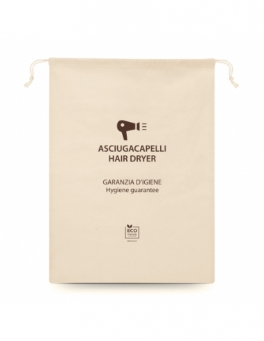SACCHETTO ASCIUGACAPELLI | cotone eco-friendly