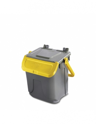 PATTUMIERA 25 LT | contenitore impilabile giallo