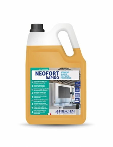 DETERGENTE GRIGLIE E PIASTRE | liquido alcalino "neofort rapido"