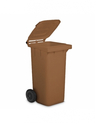 PATTUMIERA 120 LT | plastica riciclata marrone
