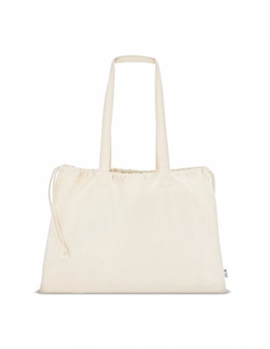 BORSA COTONE | borsa chiusura con coulisse neutra
