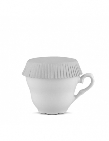 COPRITAZZA e BICCHIERE | diametro 6 cm neutro