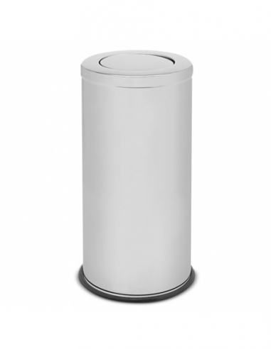 GETTACARTE INOX LUCIDO | con coperchio basculante