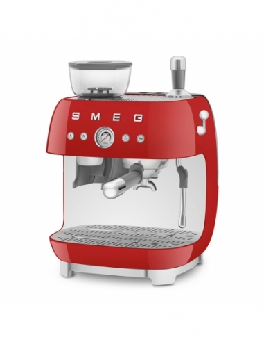 MACCHINA CAFFÈ SMEG | con macinacaffè rosso lucido