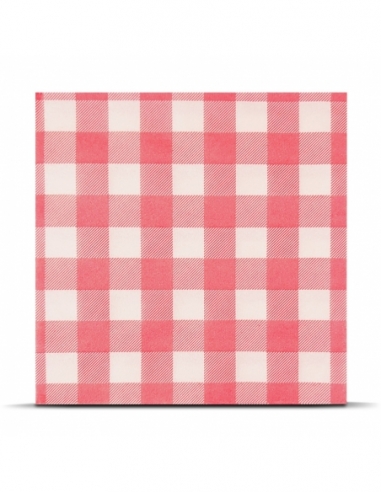 TOVAGLIOLO CARTA A SECCO | airlaid a quadri rosso