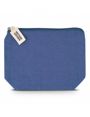 POCHETTE COTONE | blu ecologica 20x14 cm